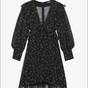 The Kooples Star print chiffon dress NWT Size M, france size 2